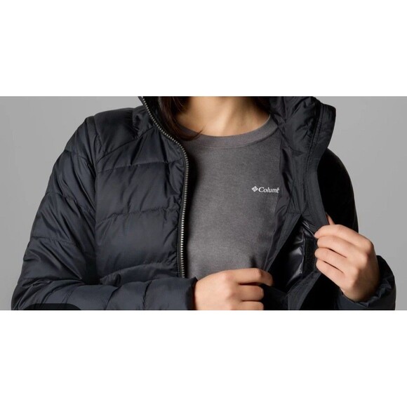 NWT COLUMBIA Black Heavenly Jacket QUILTED PUFFER Omni-Heat Reflective Lining S - Picture 2 of 14